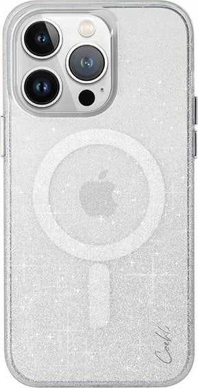 Uniq UNIQ etui Coehl Lumino iPhone 15 Pro Max 6.7" Magnetic Charging srebrny/sparkling silver