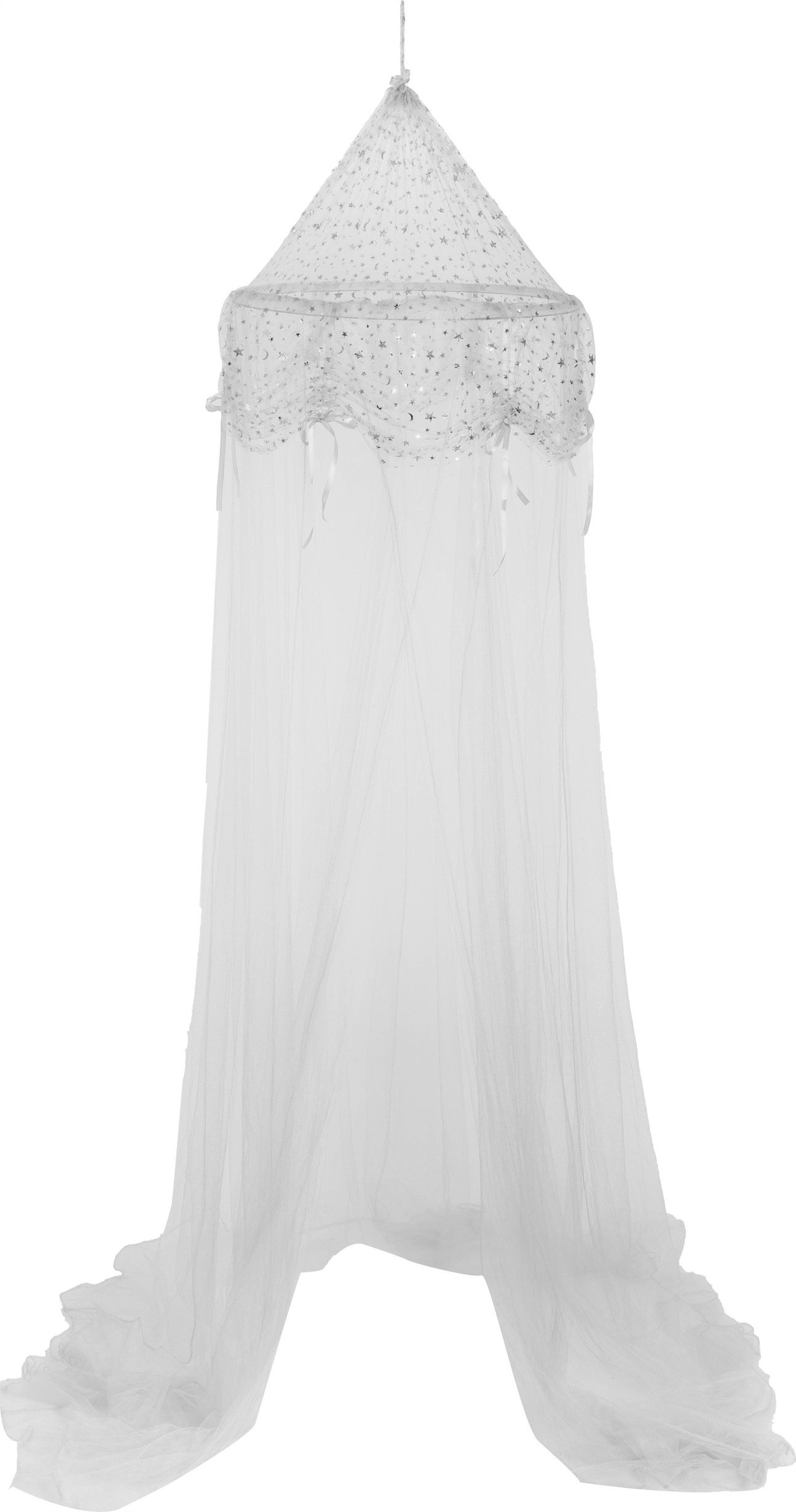 Atmosphera Baldachim do łóżka dla dzieci, Ø 250 cm, szary