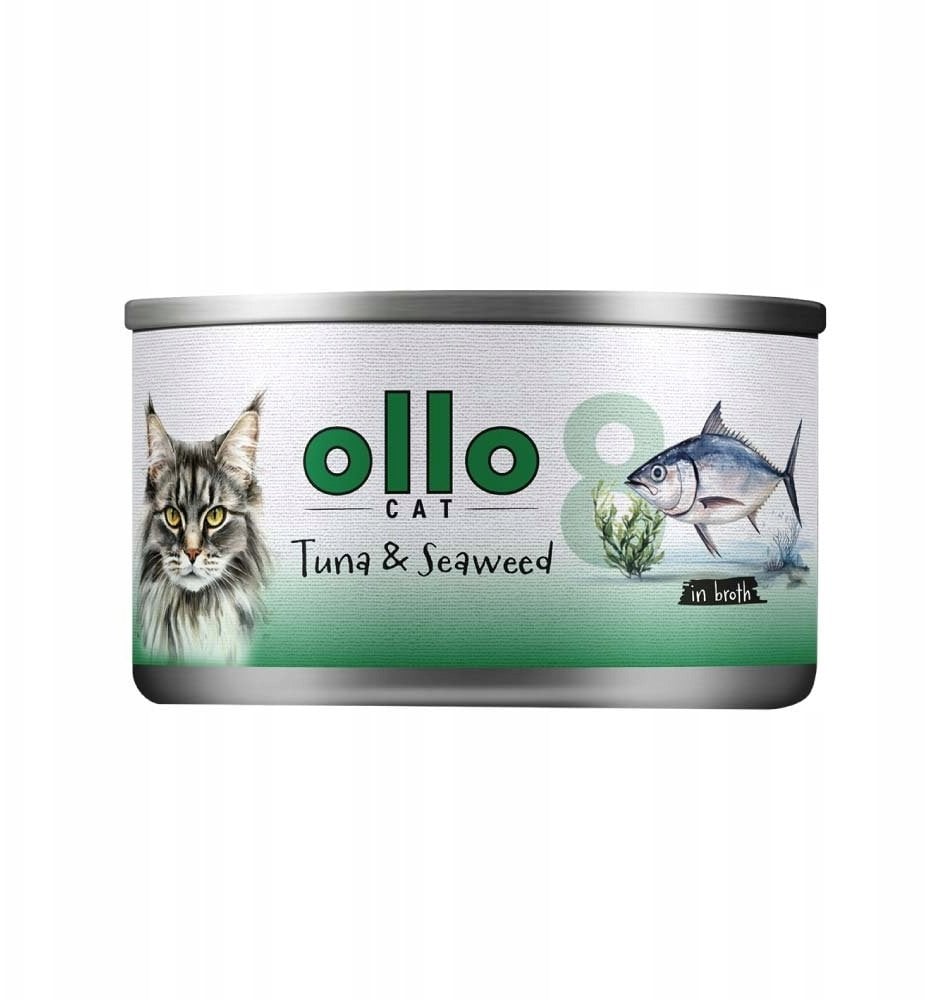Brit Ollo nr 8 puszka kot Tuńczyk z algami 70 g