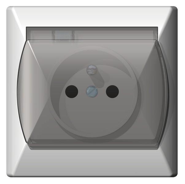 Ospel Gniazdko hermetyczne pojedyncze AKCENT GPH-1AZ/00/d beż