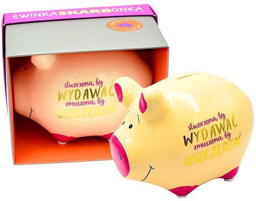 Skarbonka mała świnka Stworzona, by wydawać EDUKAMP
