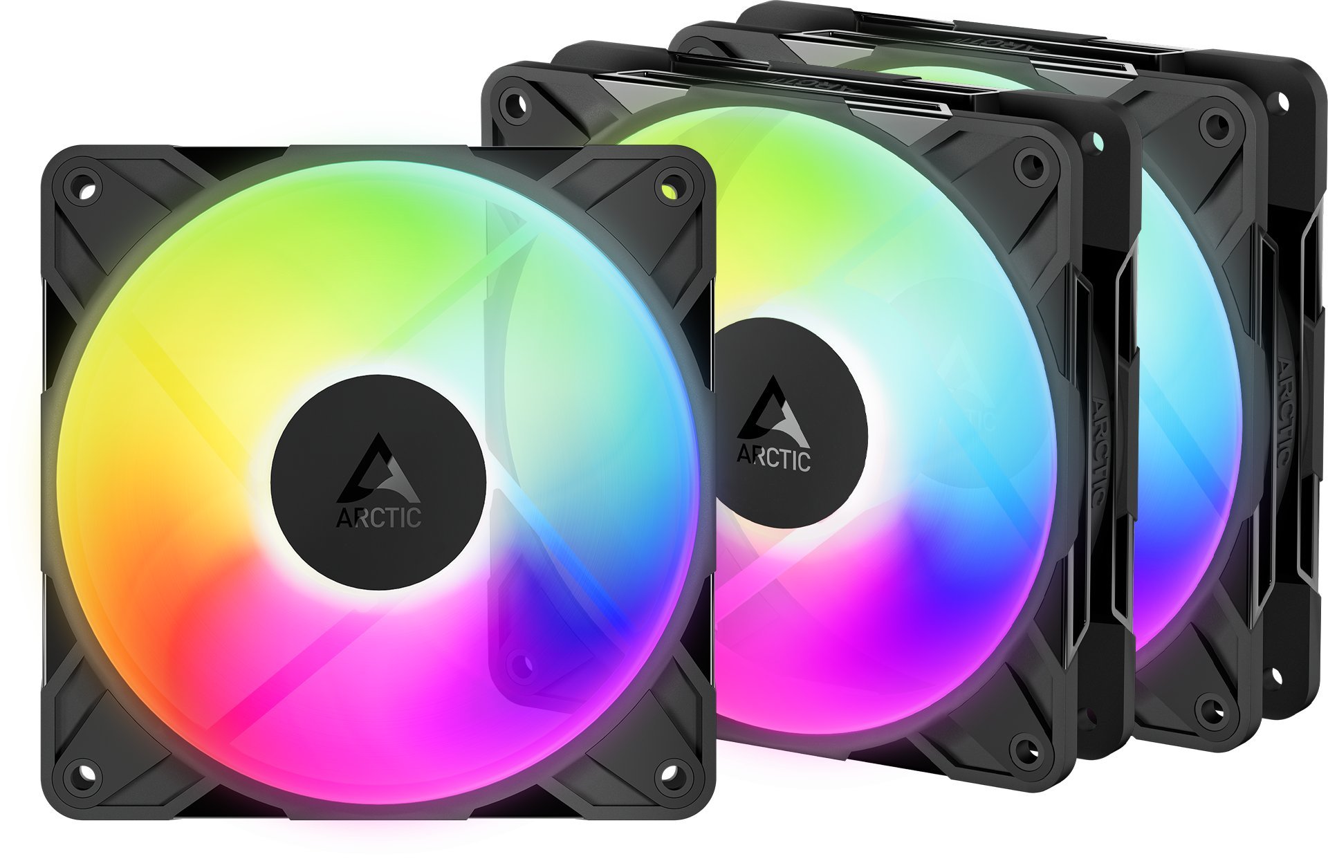 Wentylator Arctic P12 Pro Reverse A-RGB 3-pack czarny (ACFAN00333A)