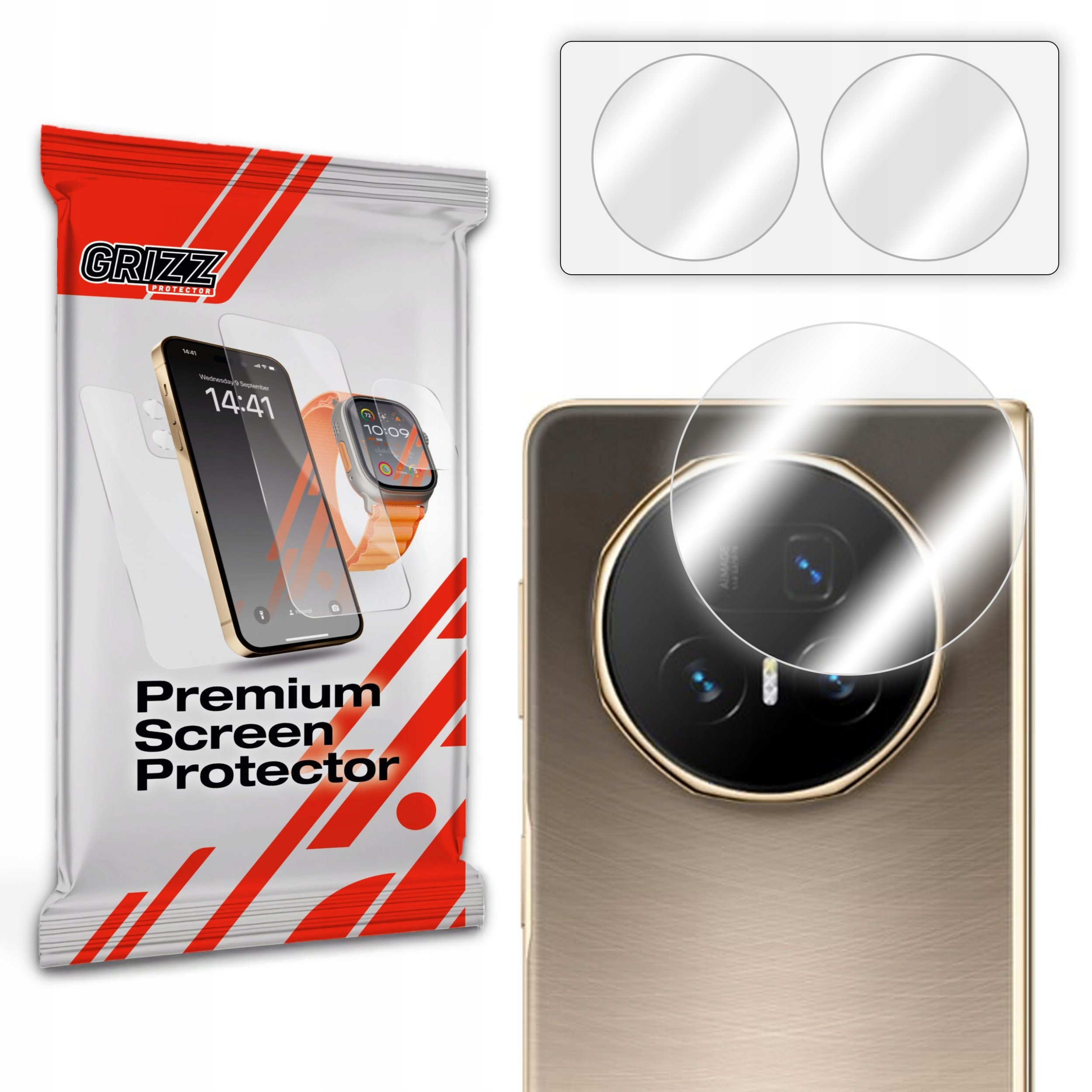 Szkło na aparat GrizzGlass HybridGlass Camera do Honor Magic V5