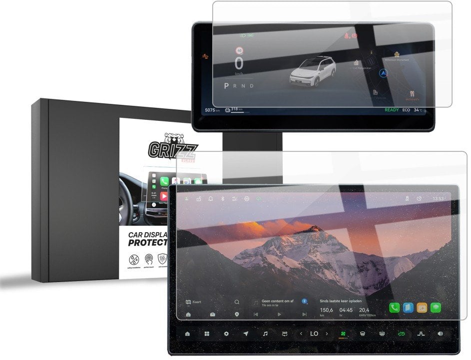 Folia ceramiczna GrizzGlass CarDisplay Protection do Leapmotor C10 14,6" (2025) [2w1]