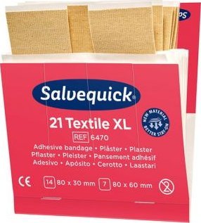 Cederroth Plastry tekstylne duże Cederroth Salvequick, 21 szt.