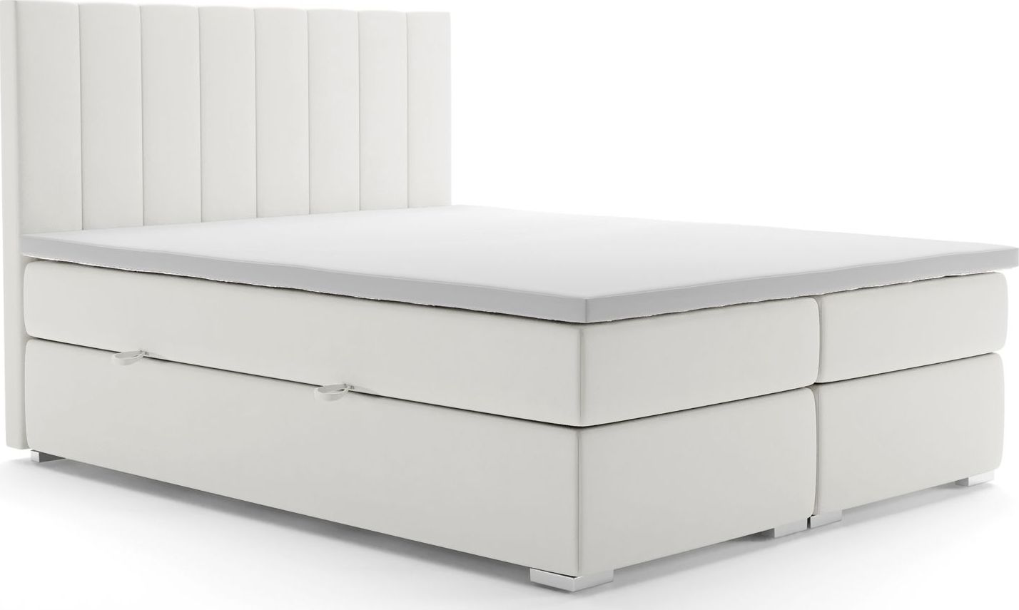 Elior Podwójne łóżko boxspring Kongo 140x200 - 58 kolorów