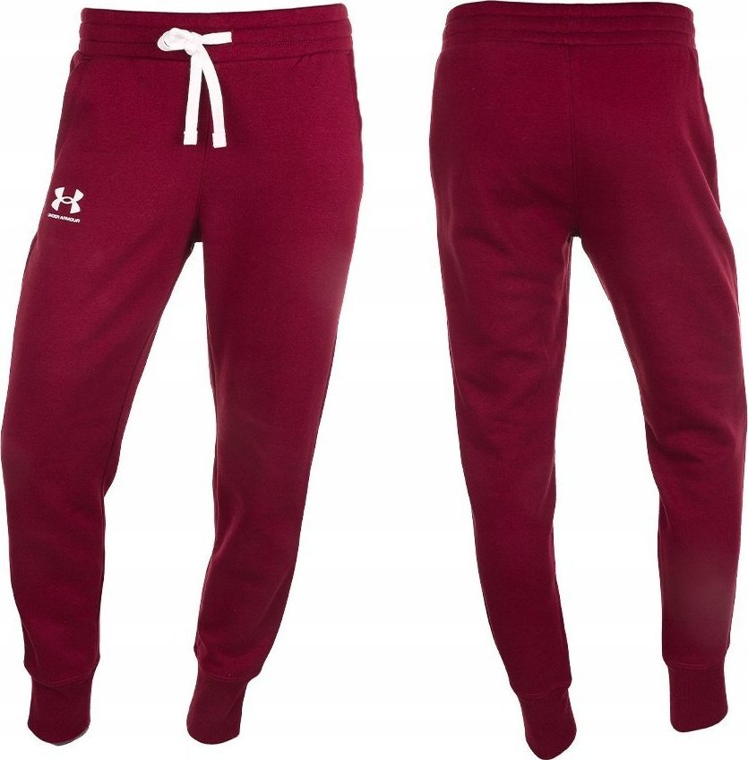 Under Armour Spodnie damskie Under Armour Rival Fleece bordowe 1356416 690 2XL