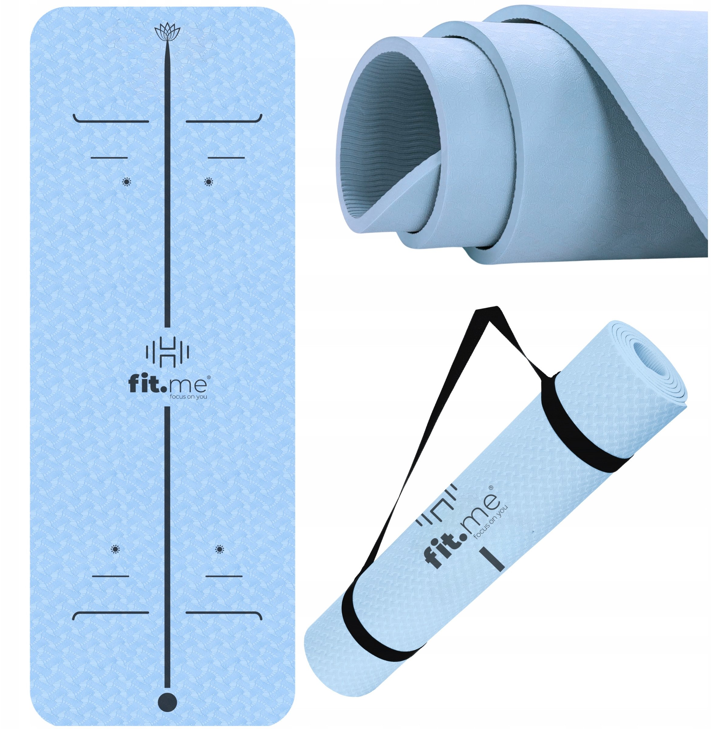 Mata TPE do Jogi i Pilatesu z Antypoślizgowym Wzorem