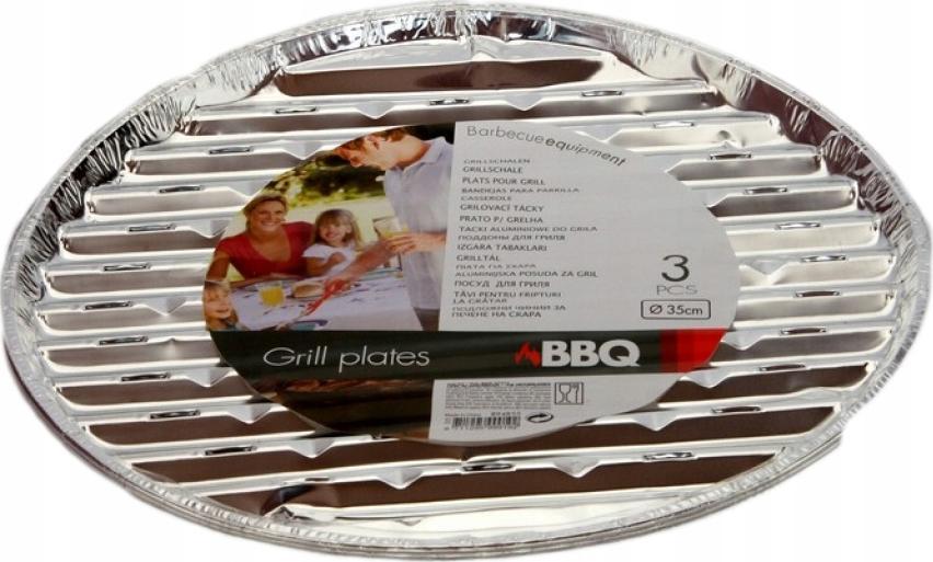 Florada Tacka Do Grilla Okrągła 35cm, 3 Sztuki