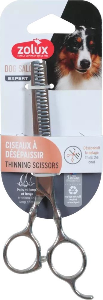 Nobleza ZOLUX Nożyczki degażówki dla psa do przerzedzania sierści DOG SALON