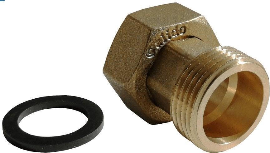 ARKAINSTALACJE Półśrubunek Calido CA/KG-1215-RP półmosiężny równoprzelotowy nakrętny 1/2"