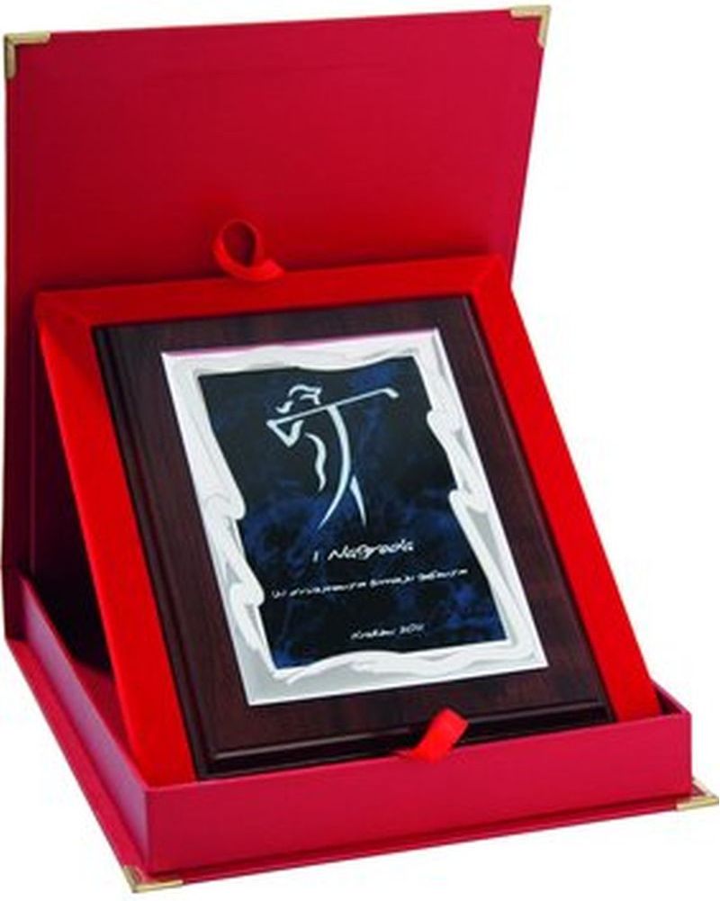 Victoria Sport Dyplom z tworzywa sztucznego z metalową blaszką grawerowany + etui