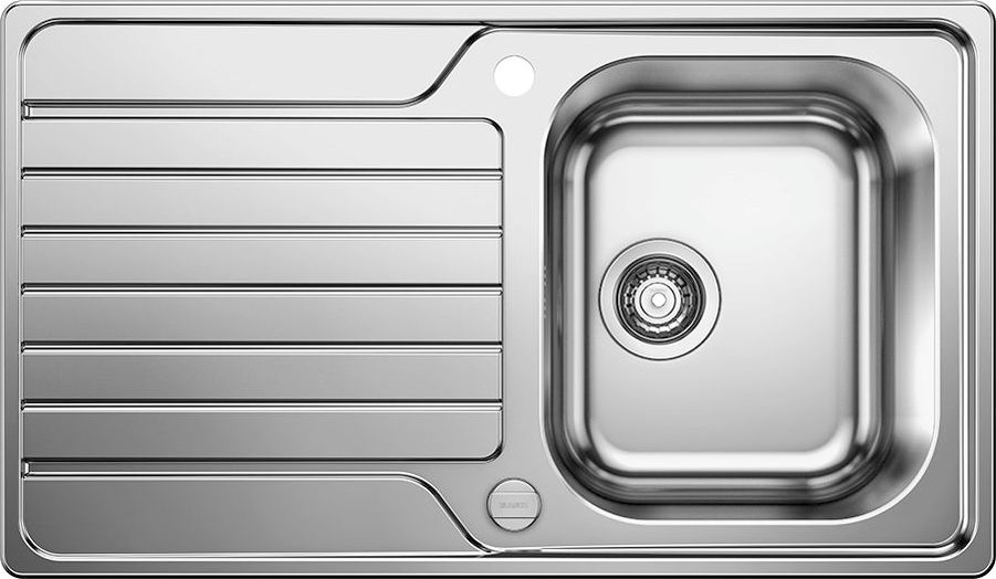 Zlewozmywak Blanco Dinas 45 S stal szczotkowana z korkiem automatycznym (523378)