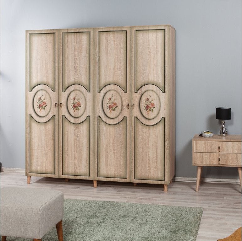 Spinta Kalune Design Wardrobe 863 (II), 180 cm, ąžuolo spalvos