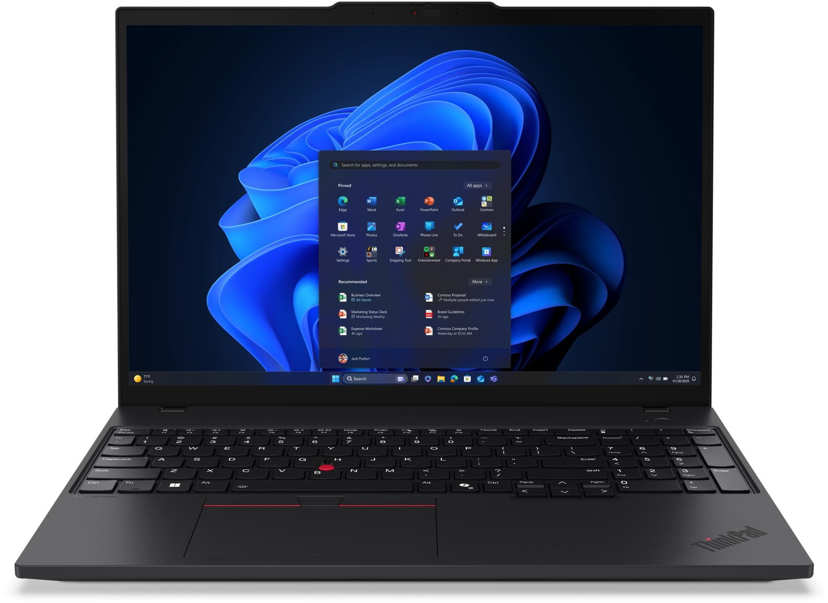 Laptop Lenovo LENOVO ThinkPad T16 G4 Intel Core Ultra 7 255U 40,64cm 16 cali WUXGA 64GB 1TB SSD UMA 4G AI PC W11P Black
