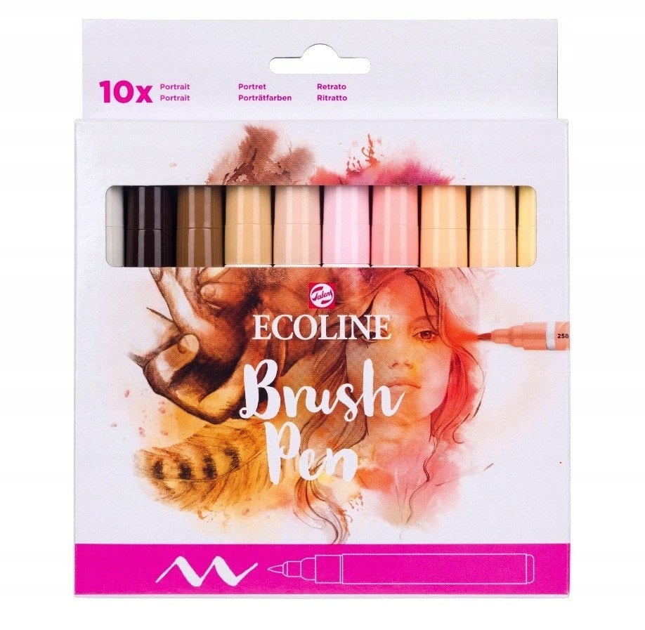 Ecoline Brush Pen set Portrait | 10 colours