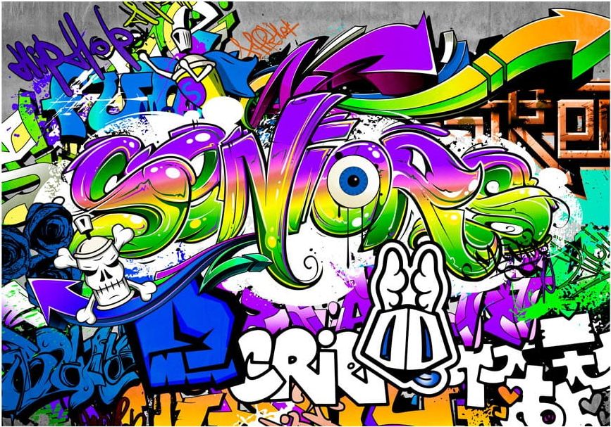 DecoNest Fototapeta - Słowa miasta - 200X140