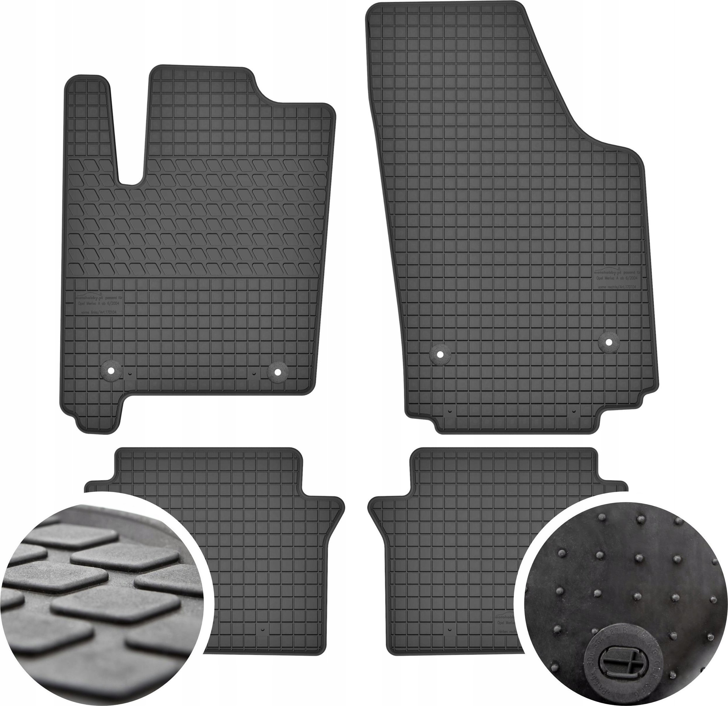 GeyerHosaja Dywaniki gumowe do Opel Meriva A I