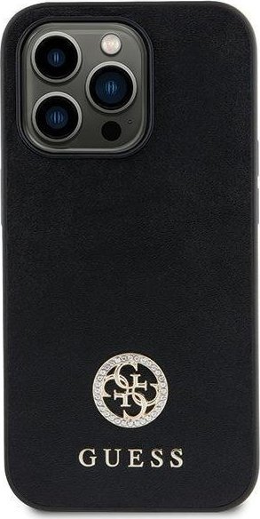 Guess GUHCP15MPS4DGPK iPhone 15 Plus 6.7" czarny hardcase Strass Metal Logo