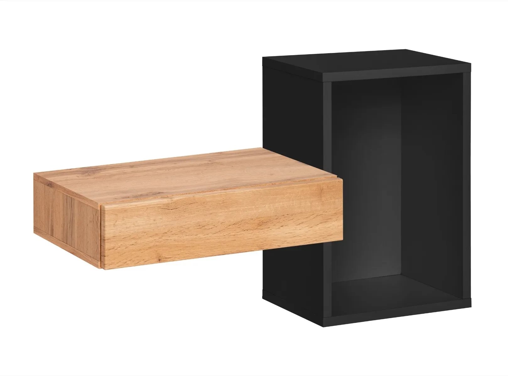 Konsola wisząca EASY 100x60 czarna/dąb wotan ASM Meble