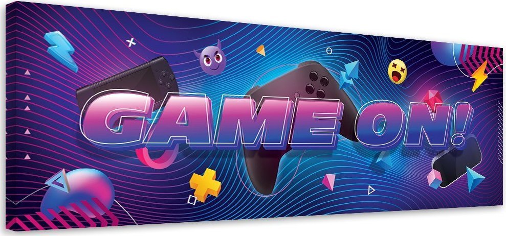 Feeby Obraz na płótnie, dla gracza abstrakcja - 150x50