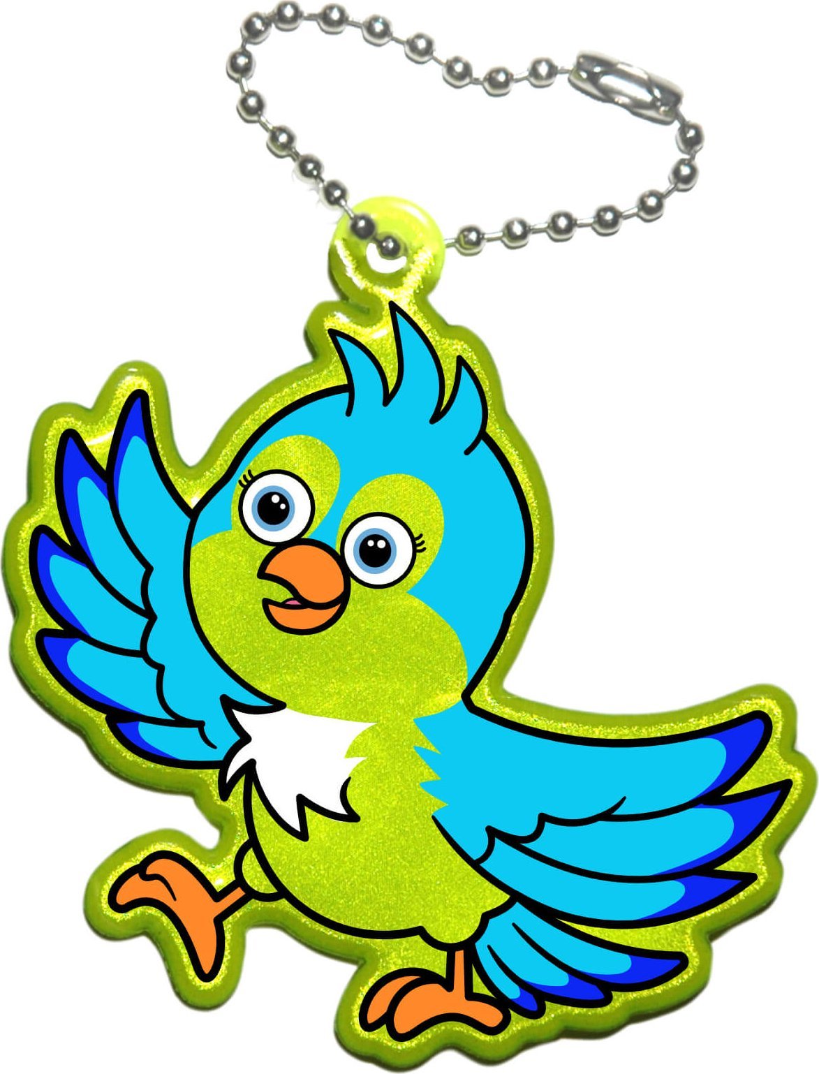 Insafe Brelok breloczek gadżet odblaskowy odblask zawieszka papuga