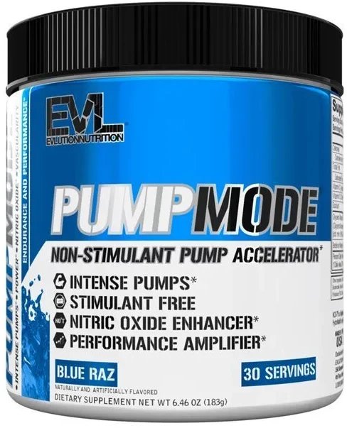 EVLution Nutrition - PumpMode Powder, Blue Raz, Proszek, 183g