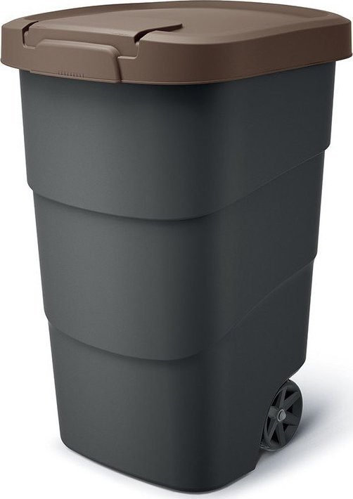 Kosz na śmieci Prosperplast brązowy 90L (NBWB90-7589C)