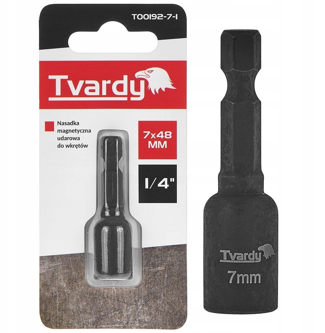 Nasadka magnetyczna udarowa do wkrętów 7mm x 48mm 1/4" (1/10/50/400)