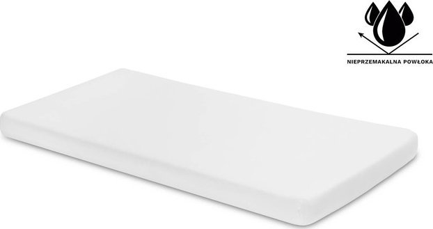 Sensillo PRZEŚCIERADŁO NIEPRZEMAKALNE JERSEY BIAŁY 140x70 CM 2156 / 4145