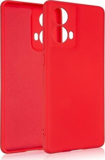 Beline Beline Etui Silicone Moto G85 5G czerwony/red