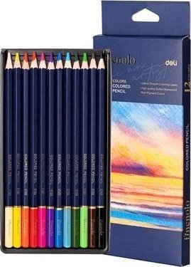 Kredki ołówkowe Finenolo 12 kolorów DELI