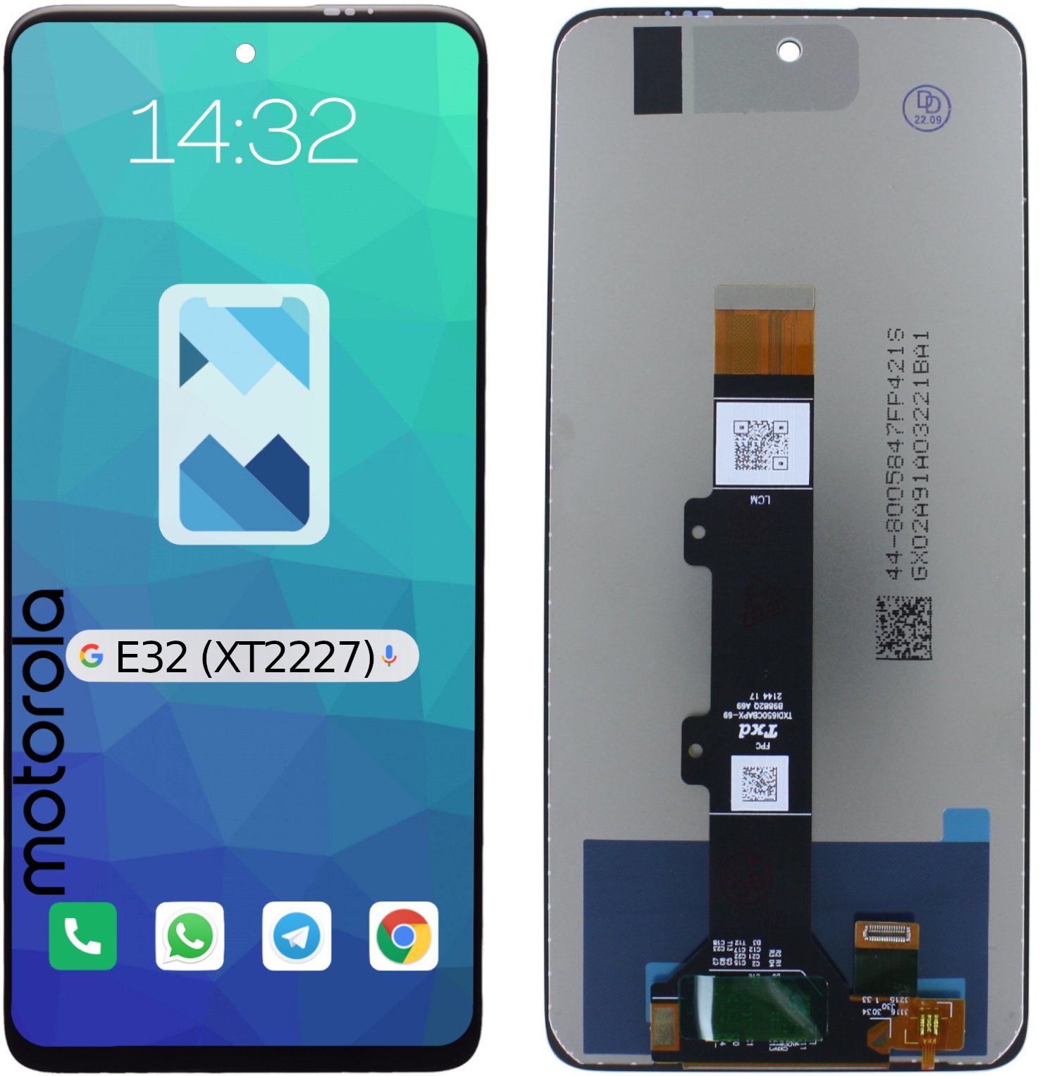 Wyświetlacz LCD Ekran Szybka Dotyk do Motorola Moto E32 | XT2227