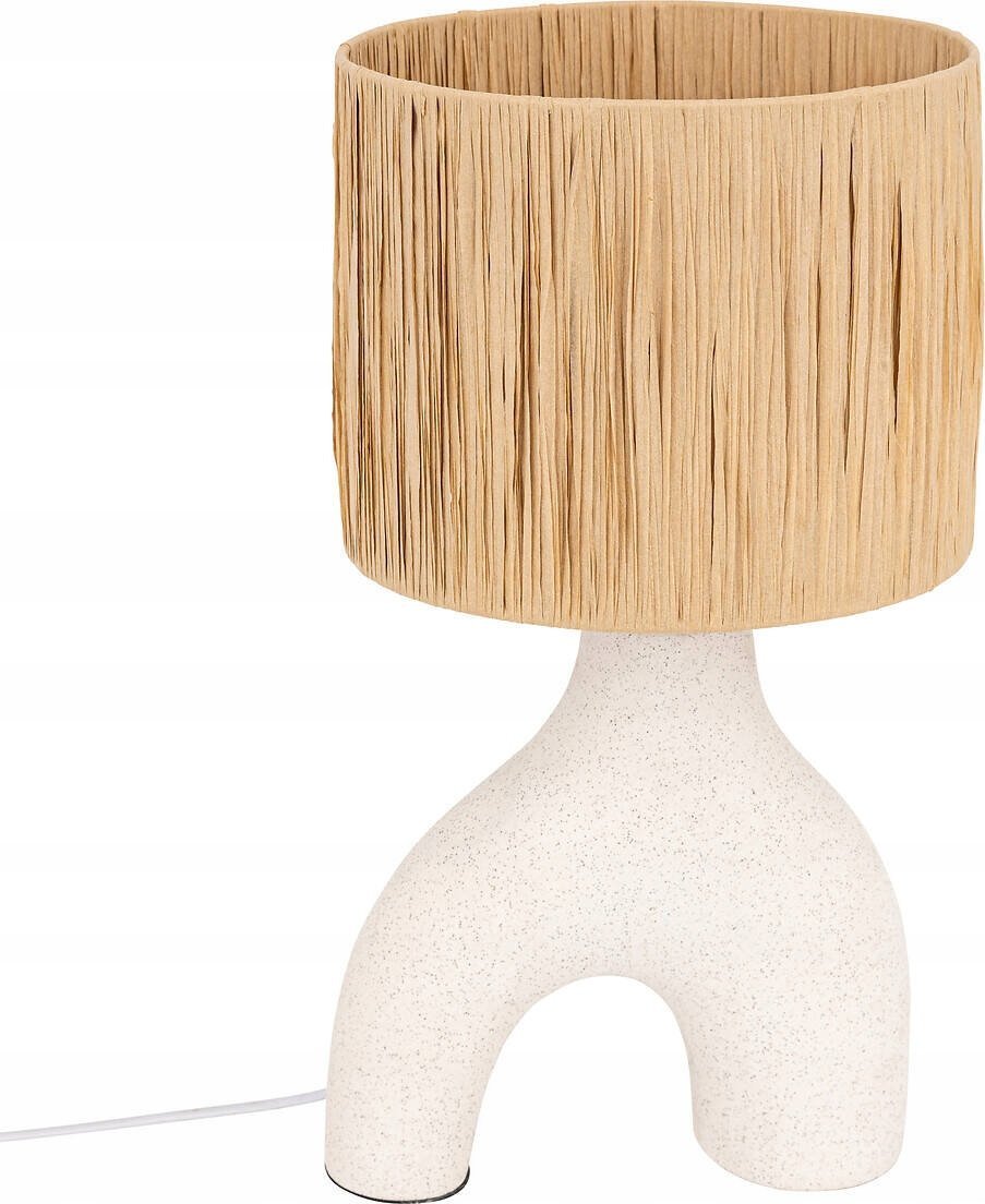 Atmosphera Ceramiczna lampa stołowa z kloszem SANIA, 47 cm