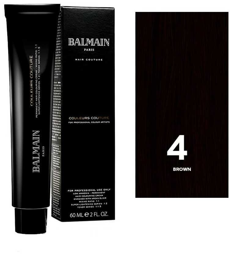 Balmain Professionnel, Couleurs Couture, Permanent Hair Dye, 4 Brown, 60 ml For Women