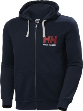 Helly Hansen Bluza męska Logo Full Zip Hoodie Navy r. M (34163_597)