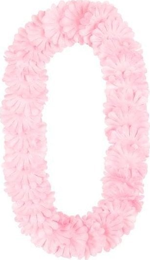 Naszyjnik hawajski jasny różowy 1,2m