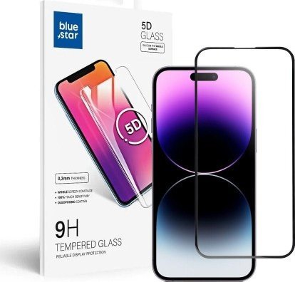 Blue Star Szkło hartowane Blue Star 5D - do iPhone 14 Pro Max (full glue) czarny