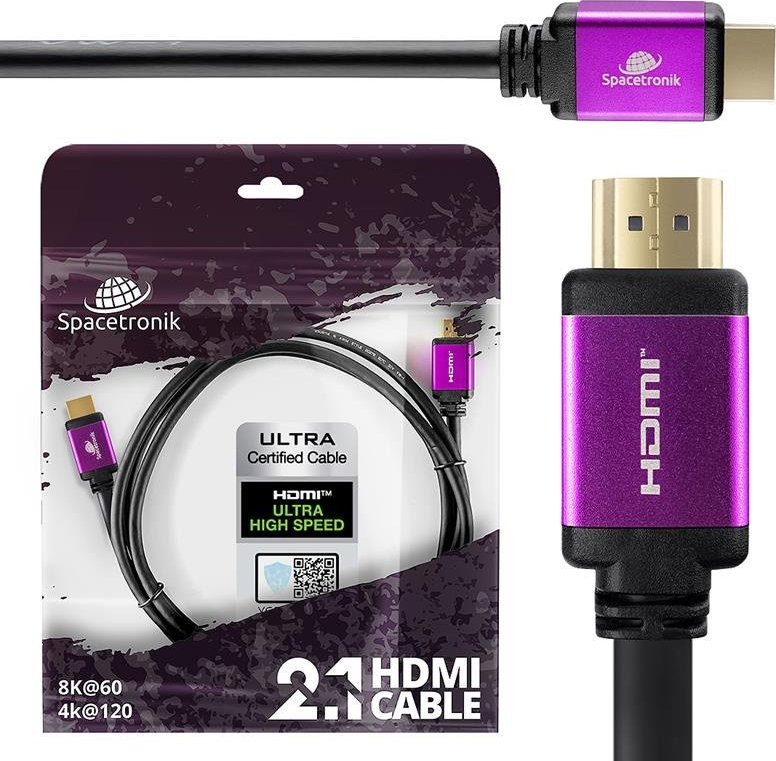 Kabel Spacetronik HDMI - HDMI 5m czarny (20643)