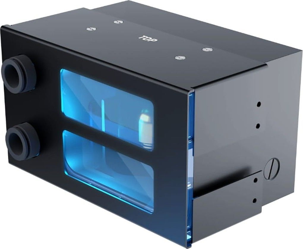 Alphacool ES 2U Ausgleichsbehlter fr D5 mit Durchfluss-/Temperatursensor