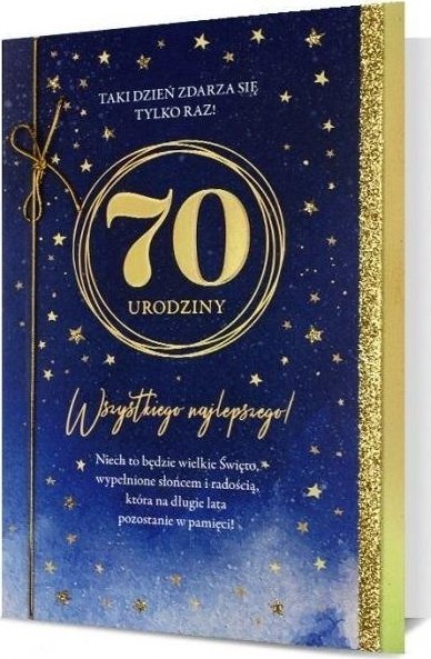 Pan Dragon Karnet B6 Urodziny 70