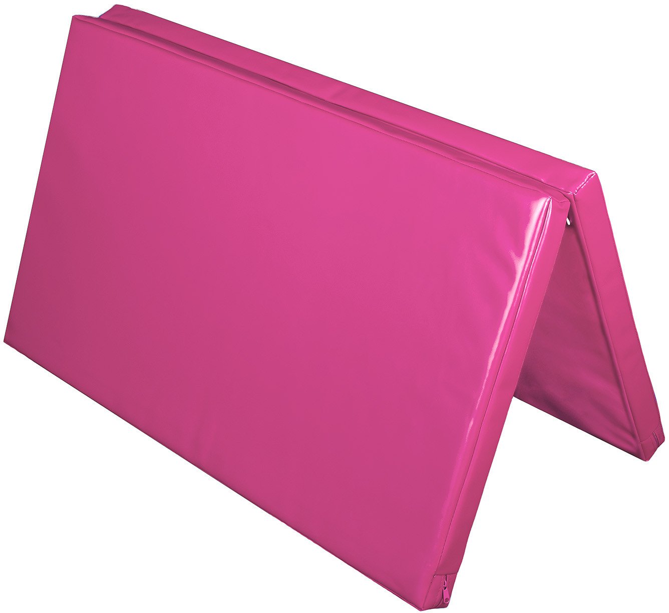 Materac dwuczęściowy z rzepami UNDERFIT 130 x 120 x 6 cm miękki różowy