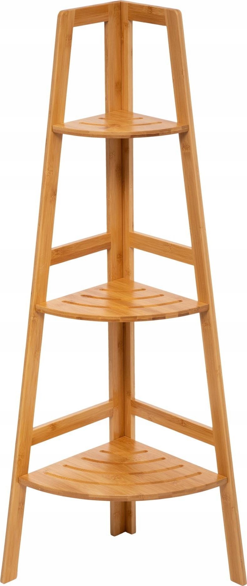 5five Regał łazienkowy narożny, bambus, 3 poziomy