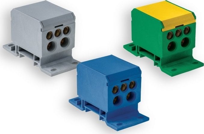 Pawbol Blok rozdzielczy 160A 1P 2x6-70/2x2,5-50 1x2,5-25/N E.4093/N