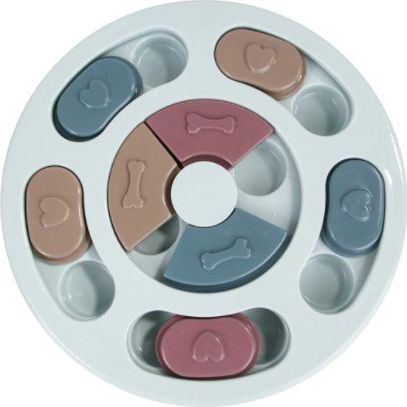 Miska dla psa spowalniająca jedzenie zabawka łamigłówka niebieska