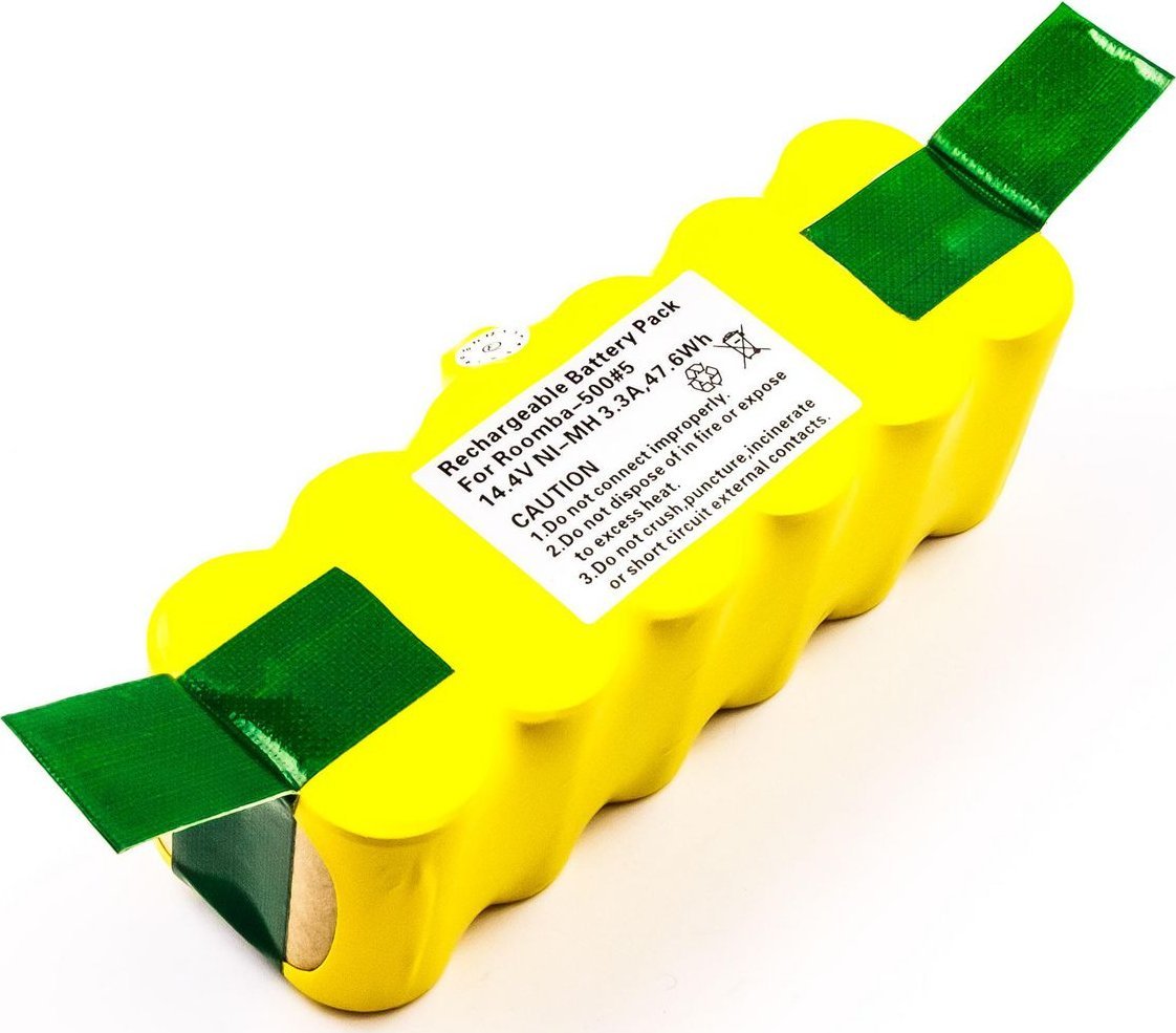 CoreParts CoreParts MBVC0007, Robot vacuum, Battery, Green, Nickel-Metal Hydride (NiMH), 3300 mAh, 14.4 V