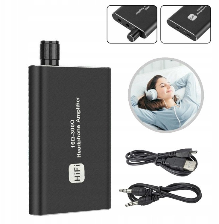 Wzmacniacz słuchawkowy Hi-Fi Aux 3,5mm mini-jack
