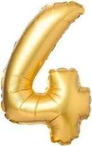 Arpex Balon foliowy matowy złoty 4 69cm