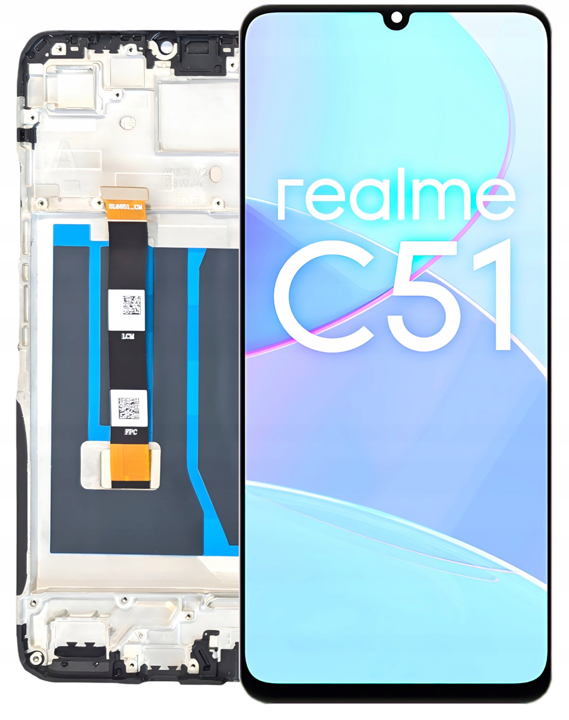 Wyświetlacz do Realme C51 Ekran LCD Ramka RMX3830 (5904858345939)