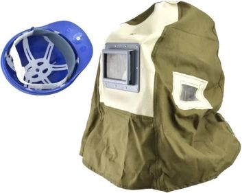 Geko Maska do piaskowania profesjonalna z kaskiem (G02023)